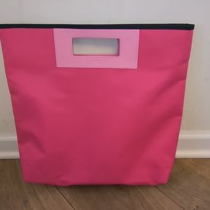 CLINIQUE Hot Pink Tote Bag - 17" Wide X 15" Tall